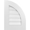 Ekena Millwork Quarter Round Top Right Surface Mount PVC Gable Vent w/ 3-1/2"W x 1"P Standard Frame, 16"W x 22"H GVPQR16X2201SF - alternate 1